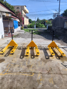pengiriman 3 unit service hand pallet gratis kirim di PT Raxi Indonesia