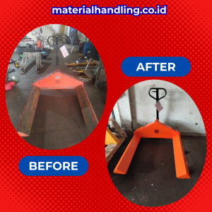 Selain melayani custom hand pallet, kami juga melayani service hand pallet untuk semua jenis dan merk. Gratis antar jemput unit & bergaransi